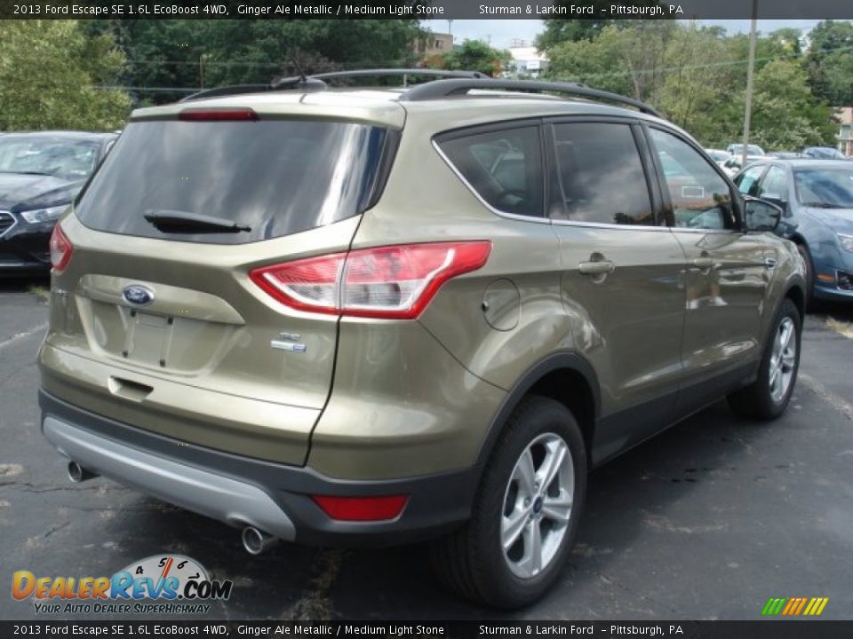 2013 Ford Escape SE 1.6L EcoBoost 4WD Ginger Ale Metallic / Medium Light Stone Photo #6