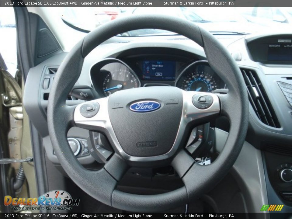 2013 Ford Escape SE 1.6L EcoBoost 4WD Steering Wheel Photo #13