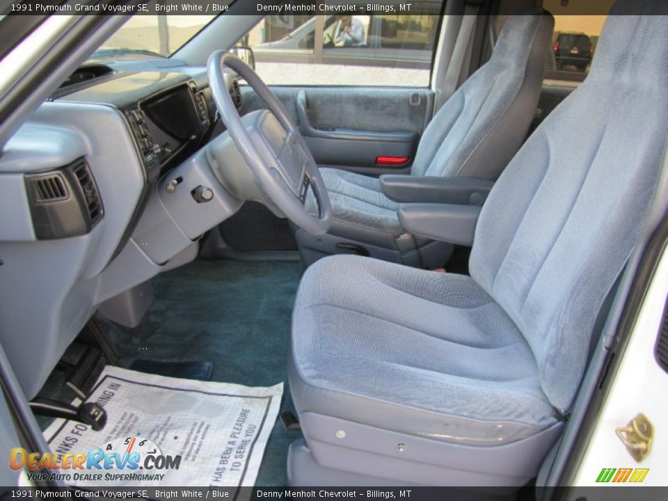 Blue Interior - 1991 Plymouth Grand Voyager SE Photo #8
