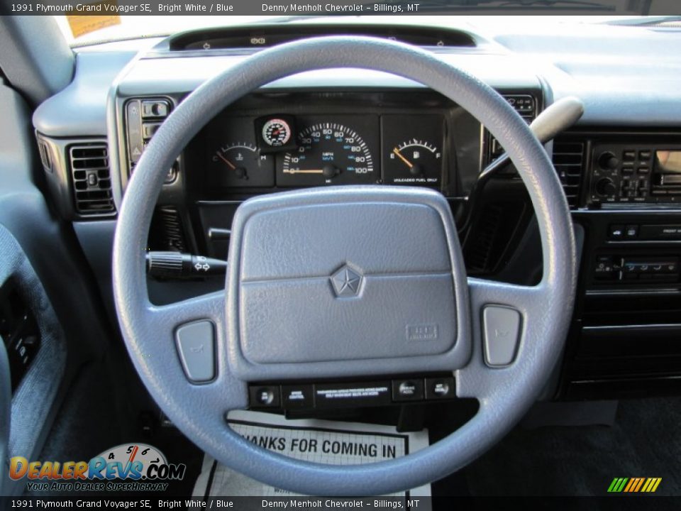 1991 Plymouth Grand Voyager SE Steering Wheel Photo #11