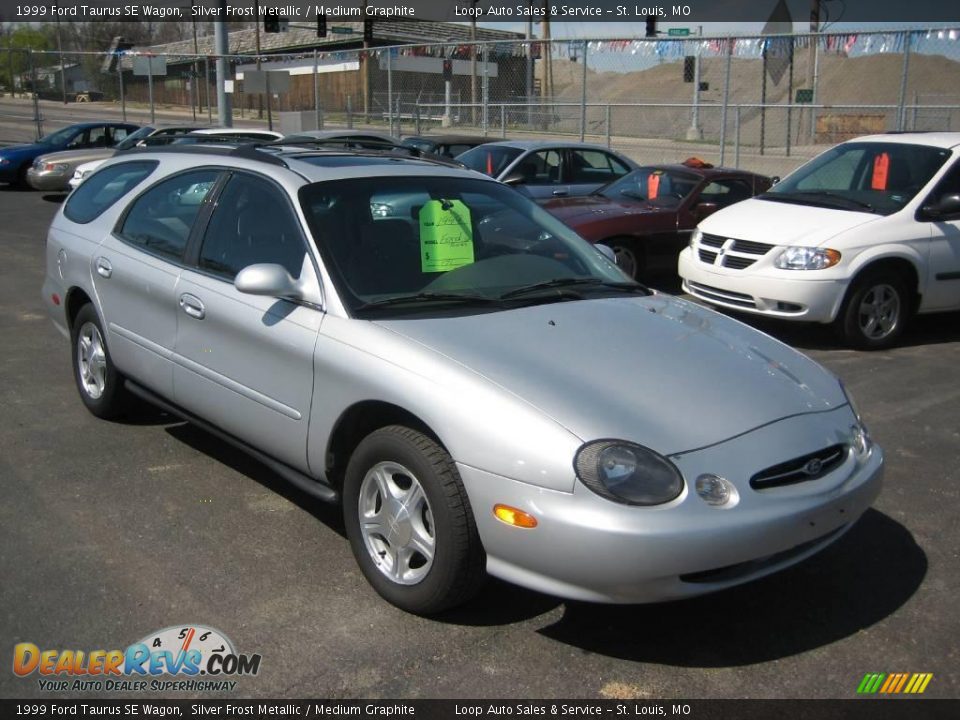 1999 Ford Taurus SE Wagon Silver Frost Metallic / Medium Graphite Photo #6