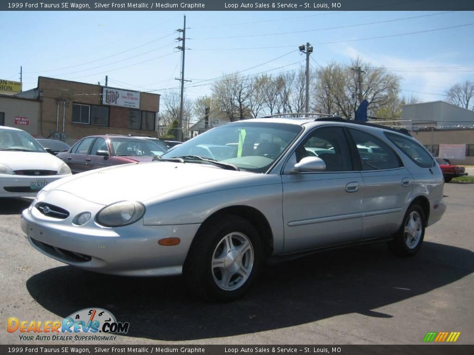 1999 Ford Taurus SE Wagon Silver Frost Metallic / Medium Graphite Photo #8