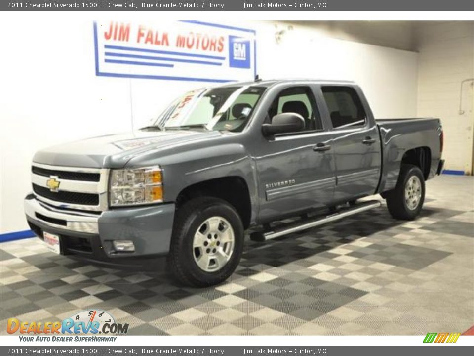 2011 Chevrolet Silverado 1500 LT Crew Cab Blue Granite Metallic / Ebony Photo #1