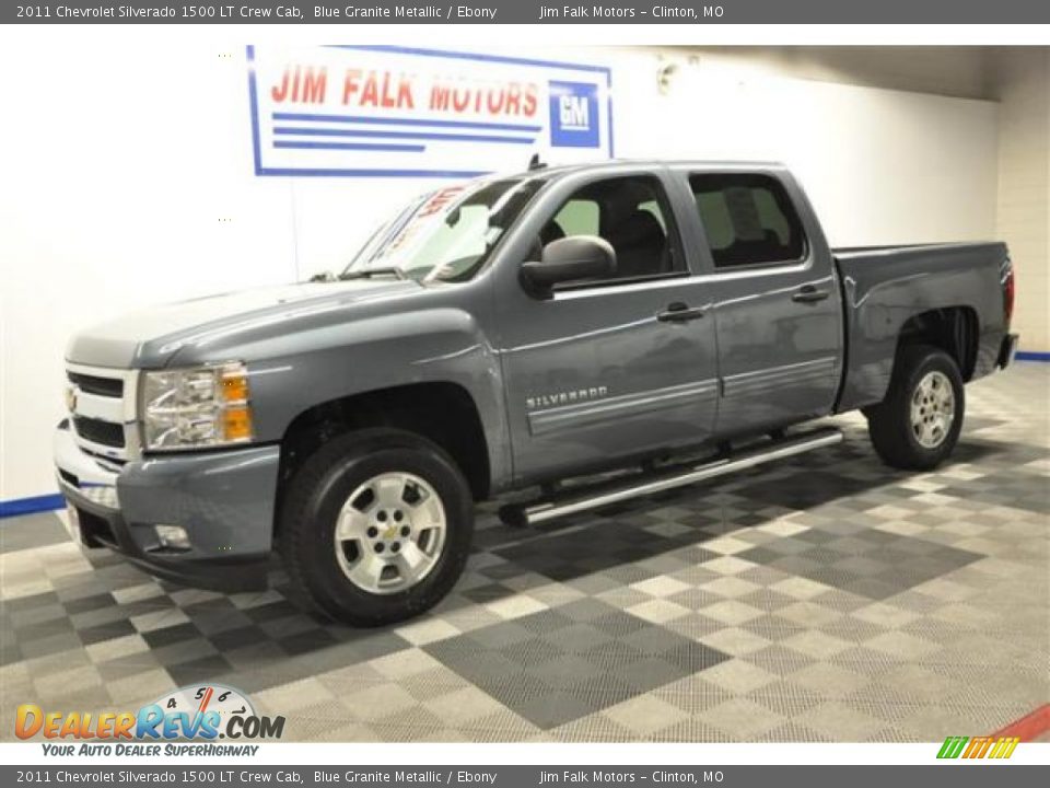 2011 Chevrolet Silverado 1500 LT Crew Cab Blue Granite Metallic / Ebony Photo #2