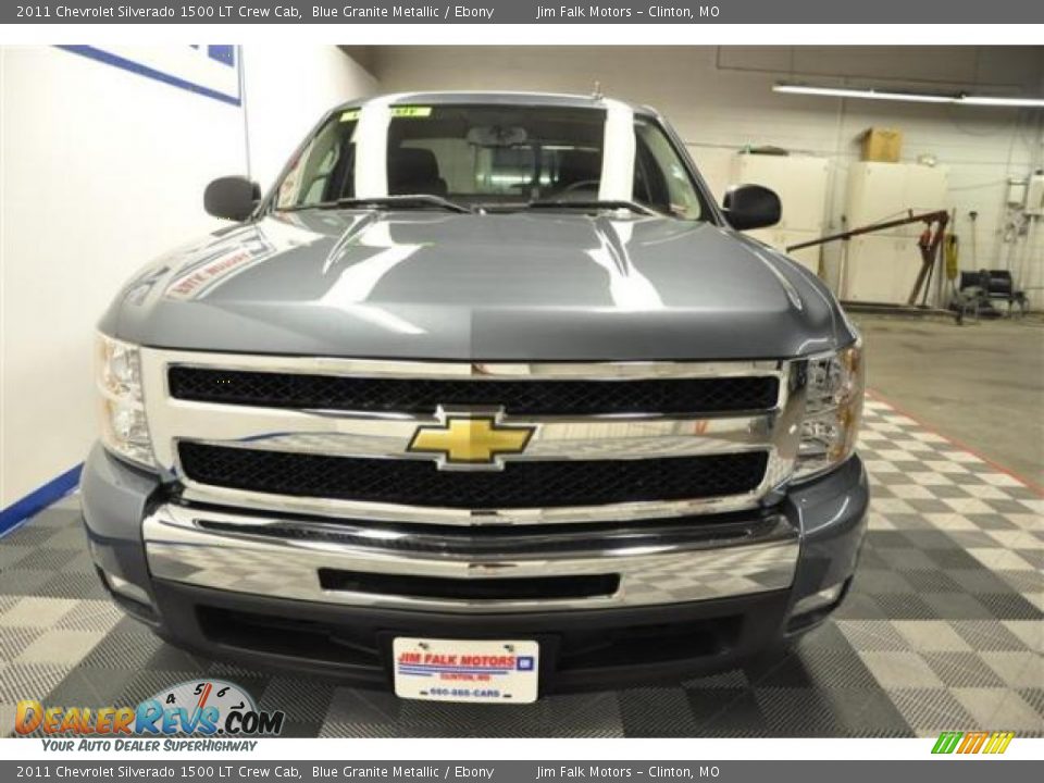 2011 Chevrolet Silverado 1500 LT Crew Cab Blue Granite Metallic / Ebony Photo #4