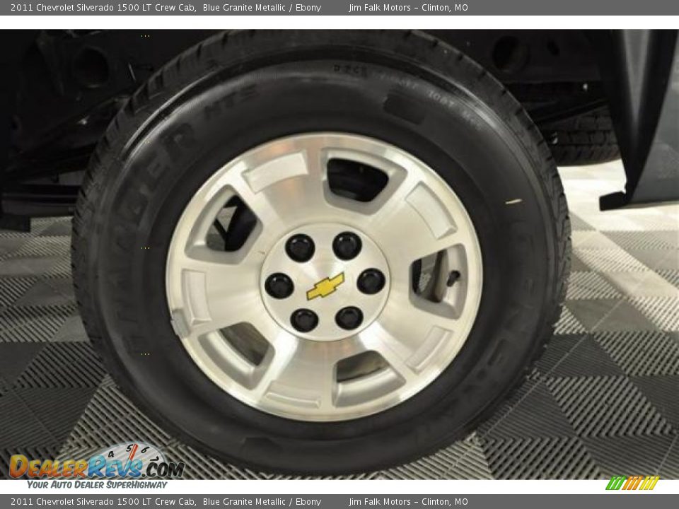 2011 Chevrolet Silverado 1500 LT Crew Cab Blue Granite Metallic / Ebony Photo #9