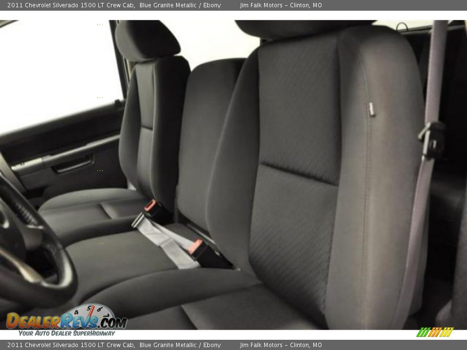 2011 Chevrolet Silverado 1500 LT Crew Cab Blue Granite Metallic / Ebony Photo #14