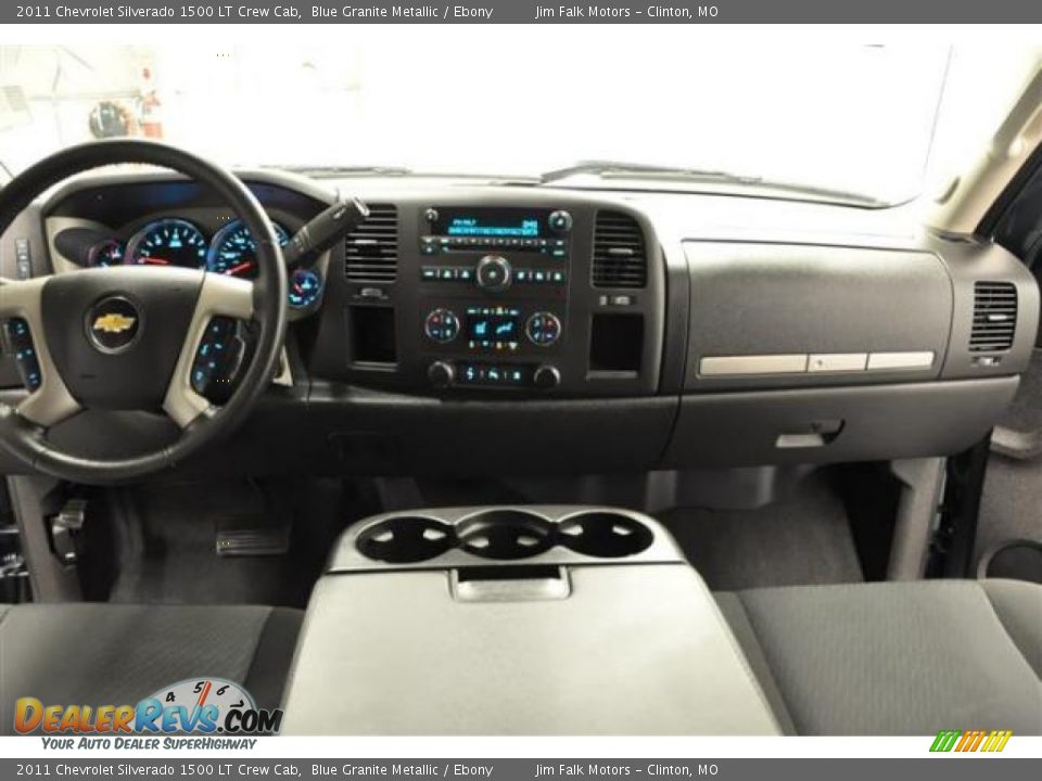 2011 Chevrolet Silverado 1500 LT Crew Cab Blue Granite Metallic / Ebony Photo #16