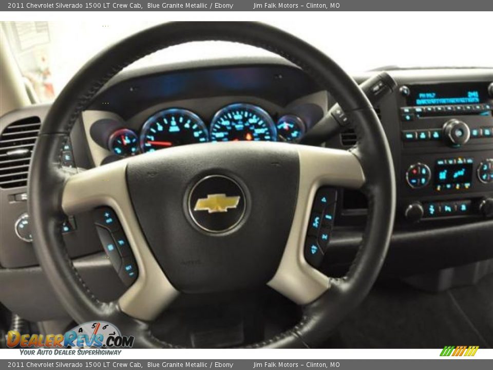 2011 Chevrolet Silverado 1500 LT Crew Cab Blue Granite Metallic / Ebony Photo #17