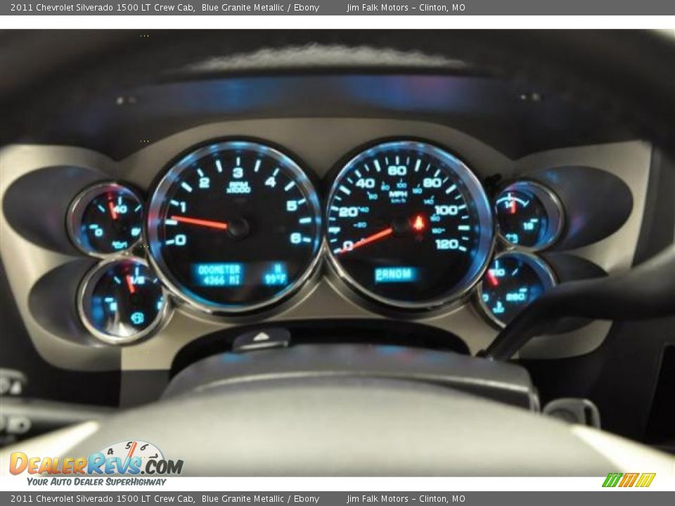 2011 Chevrolet Silverado 1500 LT Crew Cab Blue Granite Metallic / Ebony Photo #18