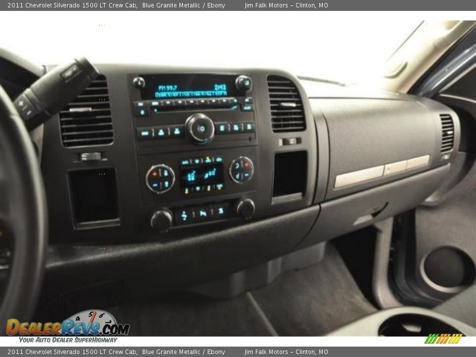 2011 Chevrolet Silverado 1500 LT Crew Cab Blue Granite Metallic / Ebony Photo #19