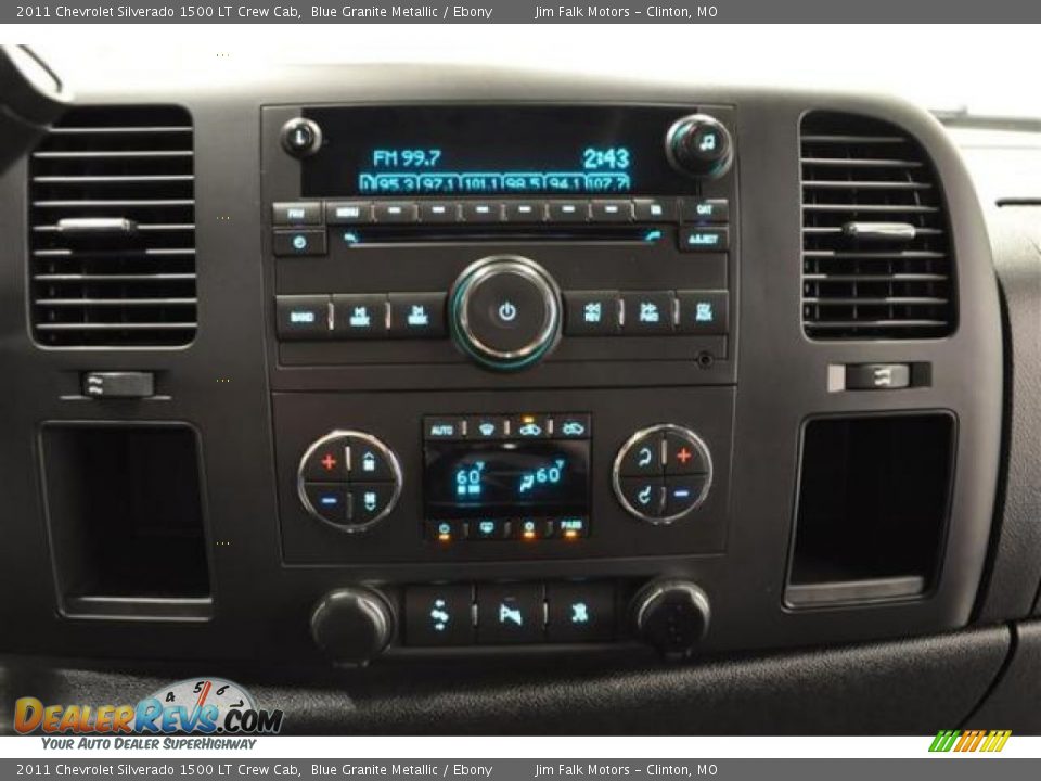 2011 Chevrolet Silverado 1500 LT Crew Cab Blue Granite Metallic / Ebony Photo #21