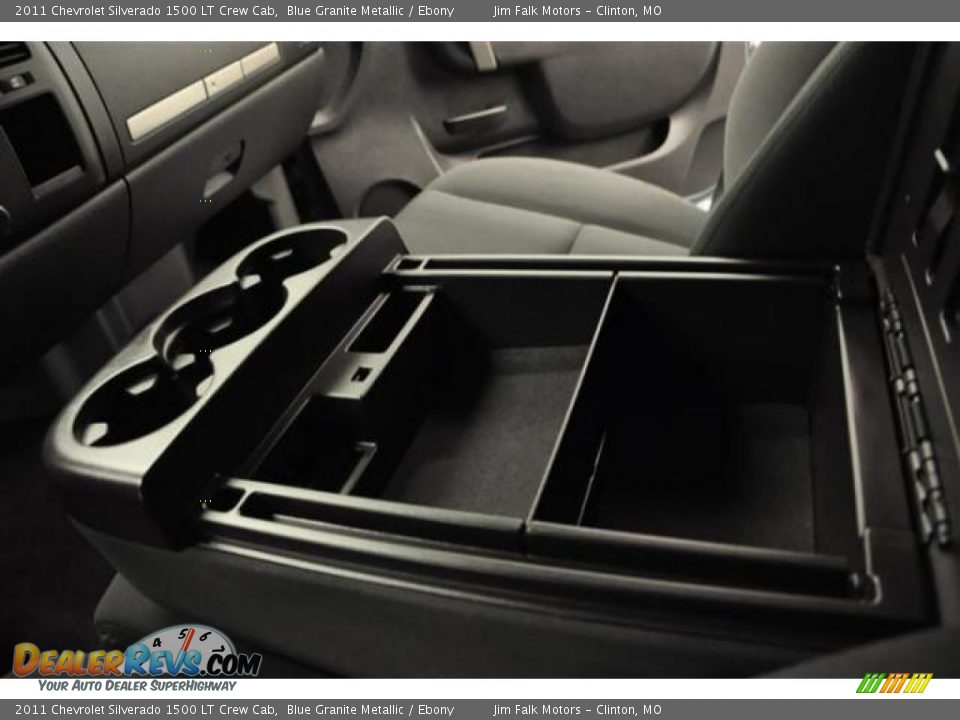 2011 Chevrolet Silverado 1500 LT Crew Cab Blue Granite Metallic / Ebony Photo #22
