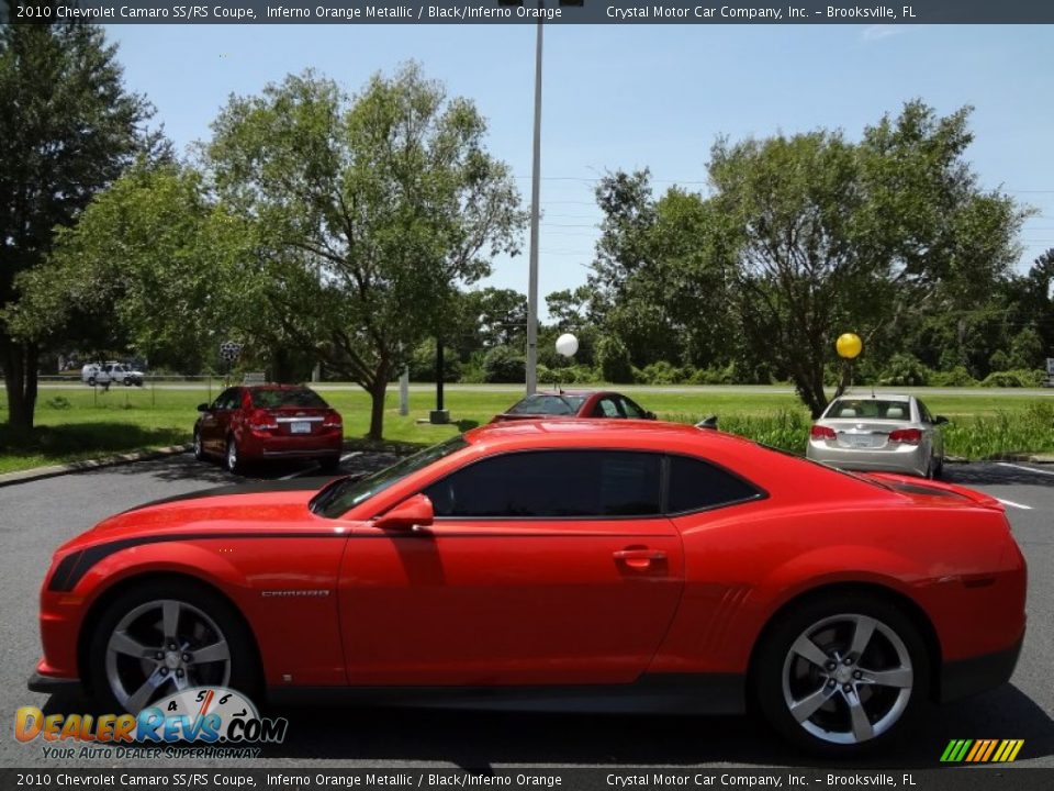 2010 Chevrolet Camaro SS/RS Coupe Inferno Orange Metallic / Black/Inferno Orange Photo #2