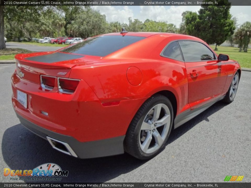 Inferno Orange Metallic 2010 Chevrolet Camaro SS/RS Coupe Photo #8
