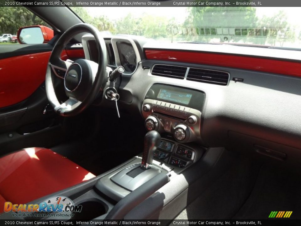 2010 Chevrolet Camaro SS/RS Coupe Inferno Orange Metallic / Black/Inferno Orange Photo #11