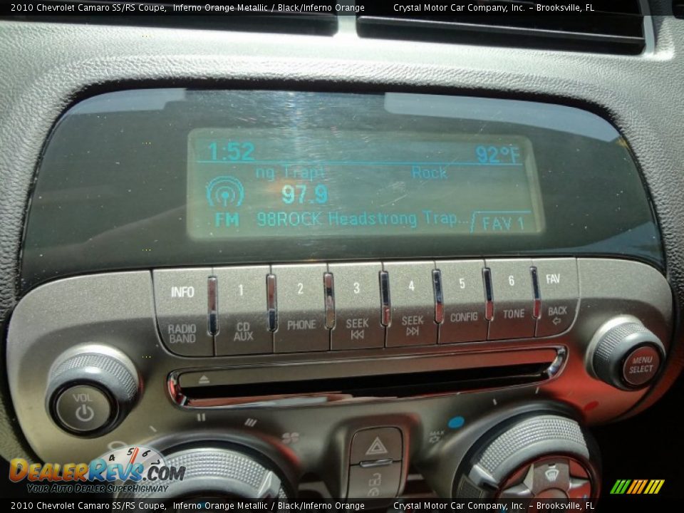 Audio System of 2010 Chevrolet Camaro SS/RS Coupe Photo #21