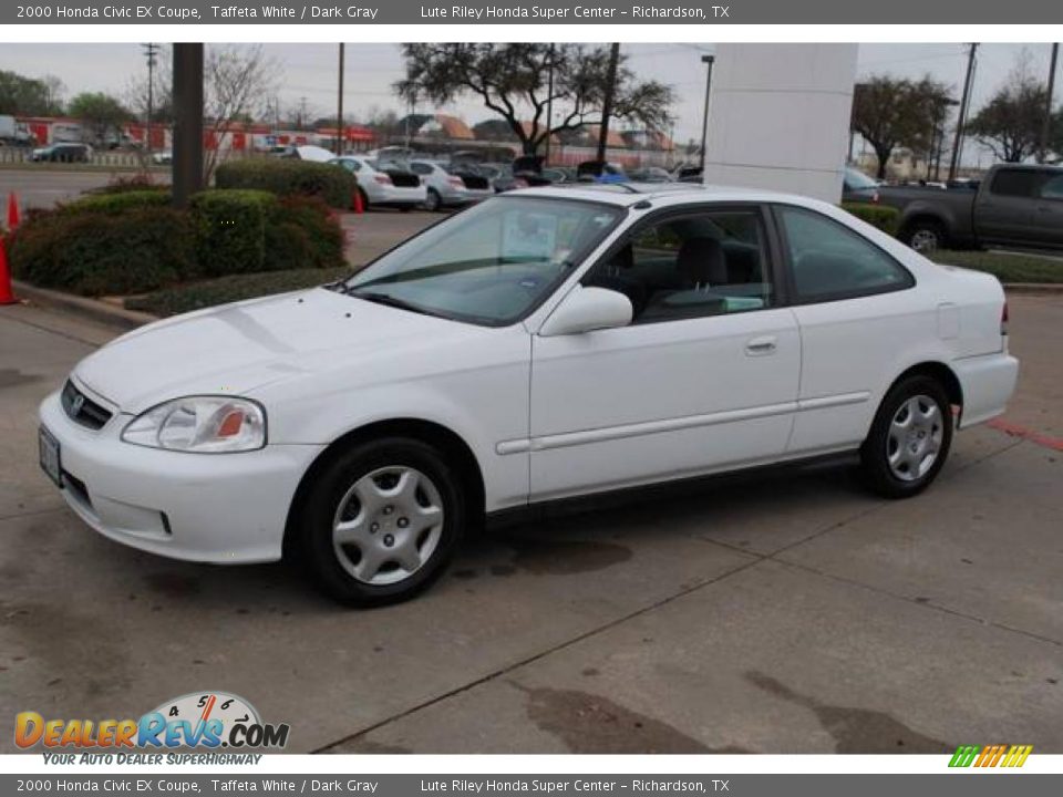 2000 Honda civic ex white #1