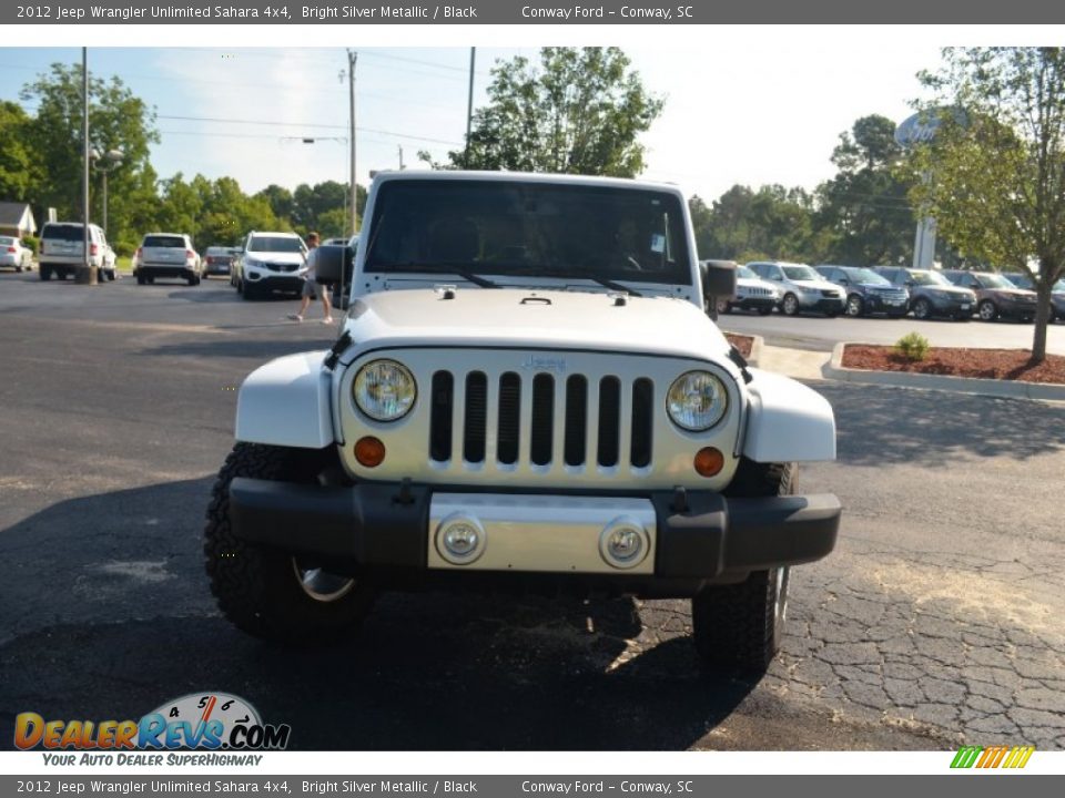 2012 Jeep Wrangler Unlimited Sahara 4x4 Bright Silver Metallic / Black Photo #2