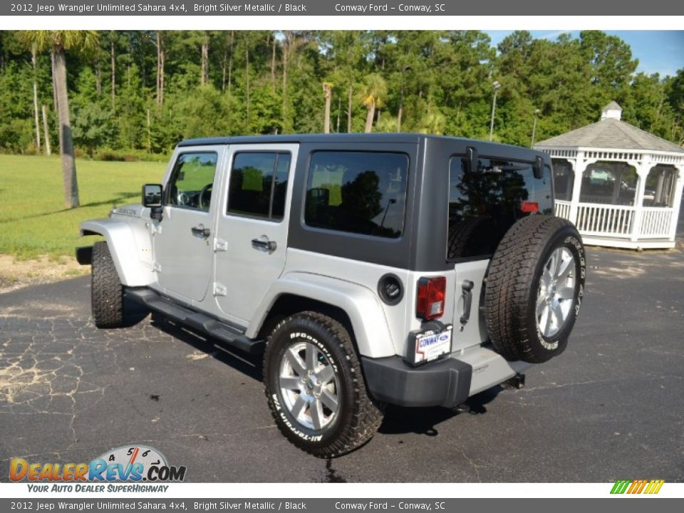 2012 Jeep Wrangler Unlimited Sahara 4x4 Bright Silver Metallic / Black Photo #7