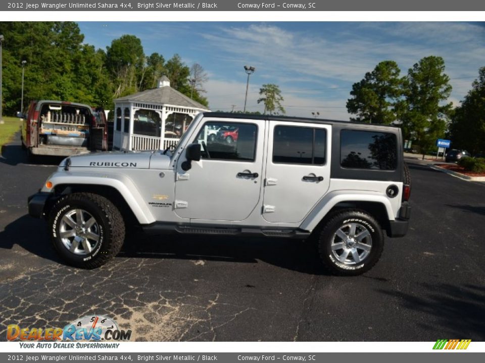 2012 Jeep Wrangler Unlimited Sahara 4x4 Bright Silver Metallic / Black Photo #8