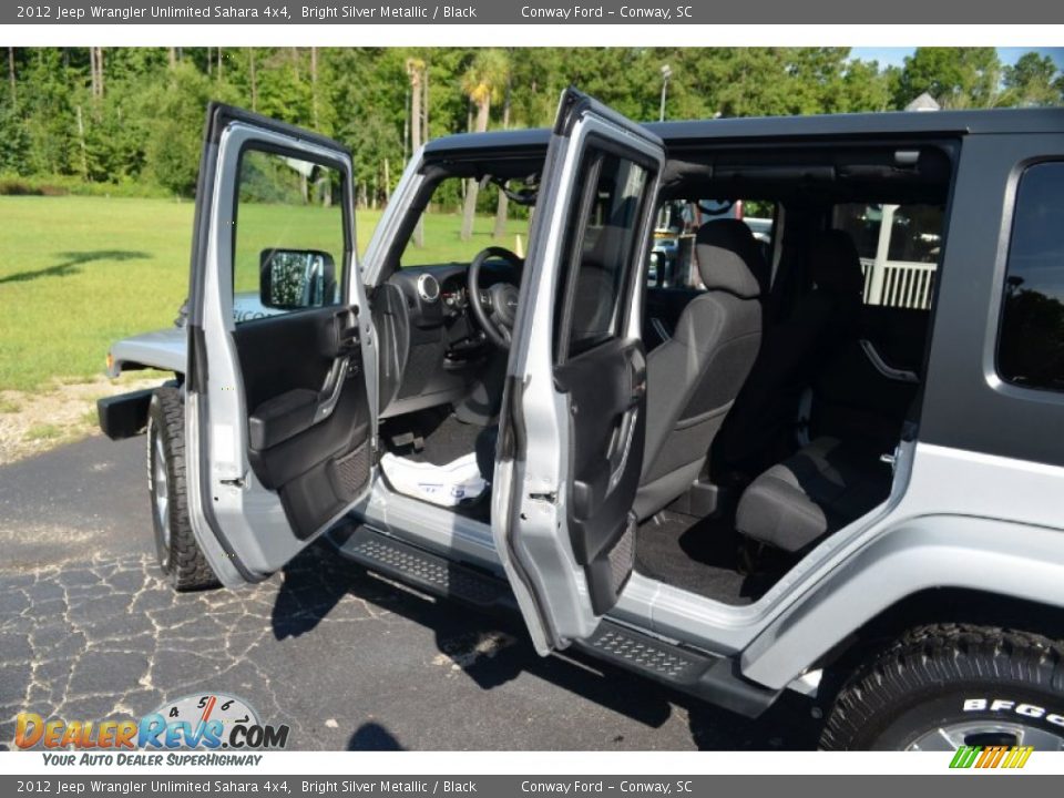 2012 Jeep Wrangler Unlimited Sahara 4x4 Bright Silver Metallic / Black Photo #11