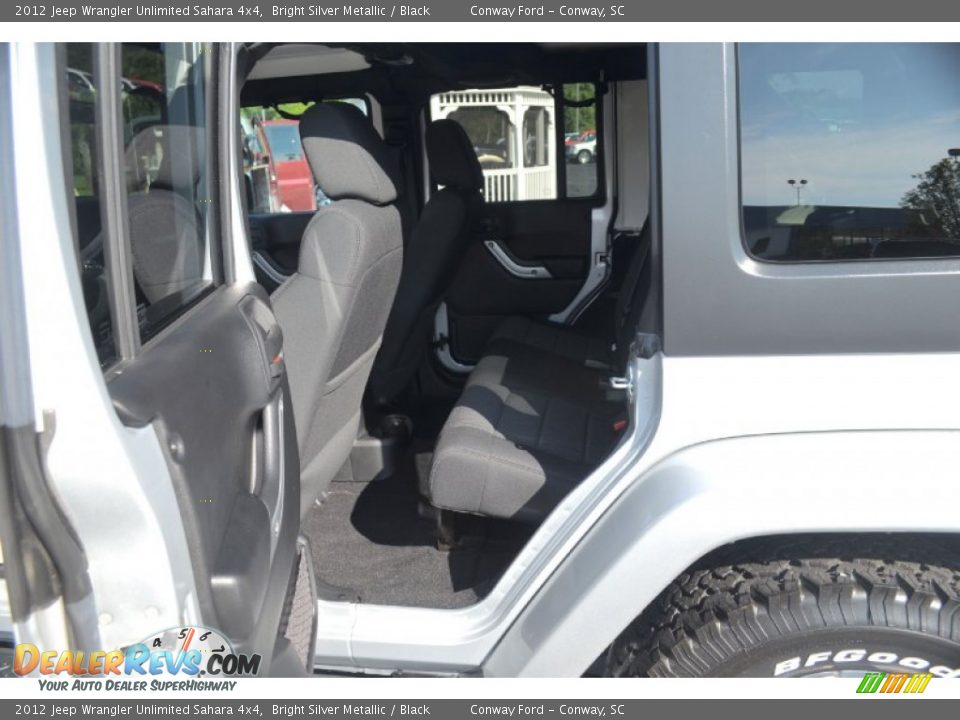 2012 Jeep Wrangler Unlimited Sahara 4x4 Bright Silver Metallic / Black Photo #12