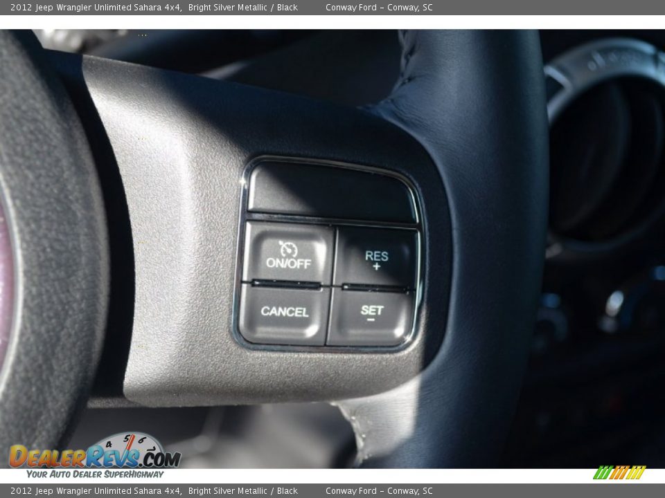 2012 Jeep Wrangler Unlimited Sahara 4x4 Bright Silver Metallic / Black Photo #24