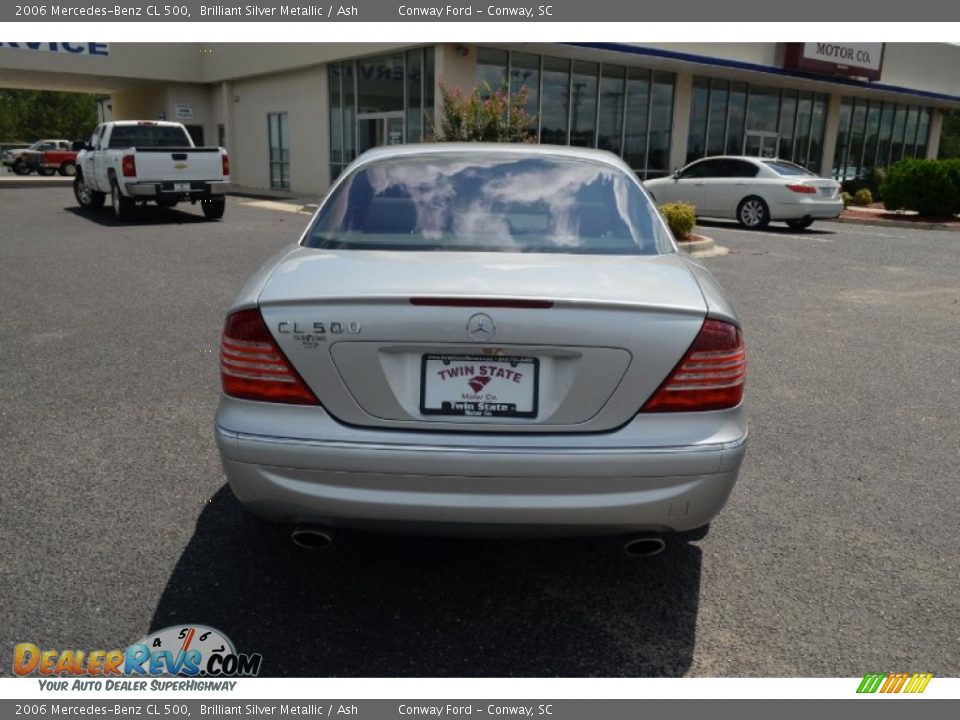 2006 Mercedes-Benz CL 500 Brilliant Silver Metallic / Ash Photo #6