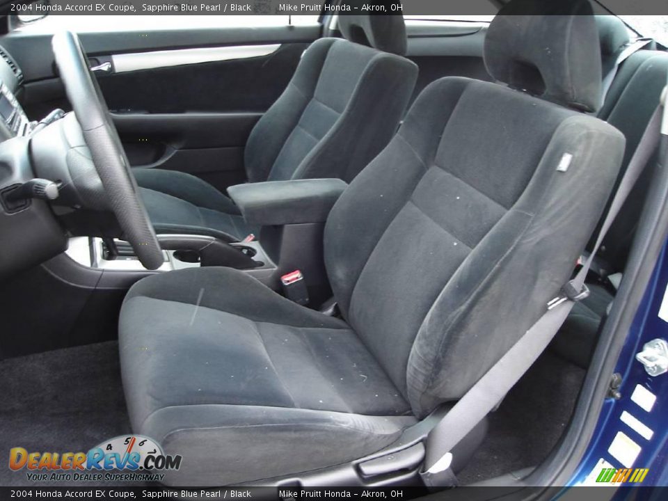 2004 Honda Accord EX Coupe Sapphire Blue Pearl / Black Photo #13