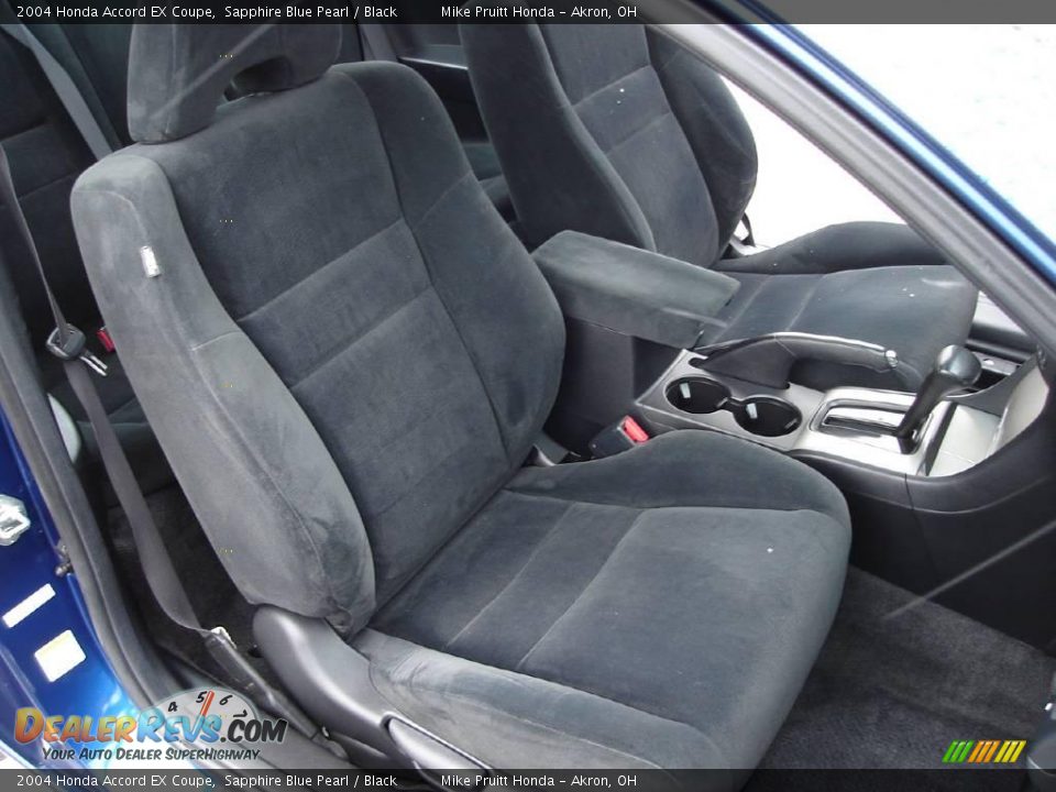 2004 Honda Accord EX Coupe Sapphire Blue Pearl / Black Photo #14