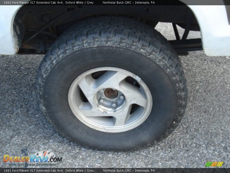 1991 Ford Ranger XLT Extended Cab 4x4 Oxford White / Grey Photo #7