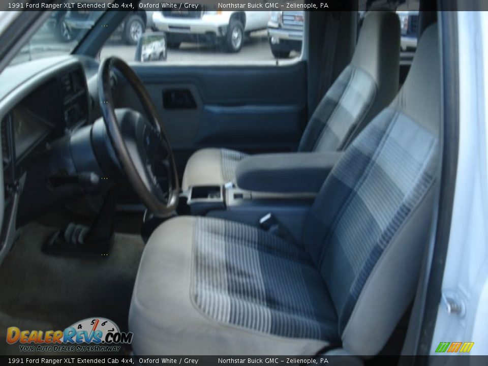 1991 Ford Ranger XLT Extended Cab 4x4 Oxford White / Grey Photo #9