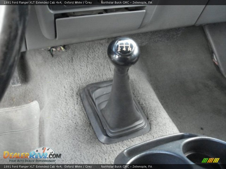 1991 Ford Ranger XLT Extended Cab 4x4 Oxford White / Grey Photo #11