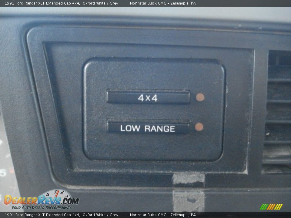 1991 Ford Ranger XLT Extended Cab 4x4 Oxford White / Grey Photo #13