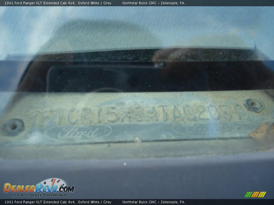 1991 Ford Ranger XLT Extended Cab 4x4 Oxford White / Grey Photo #15