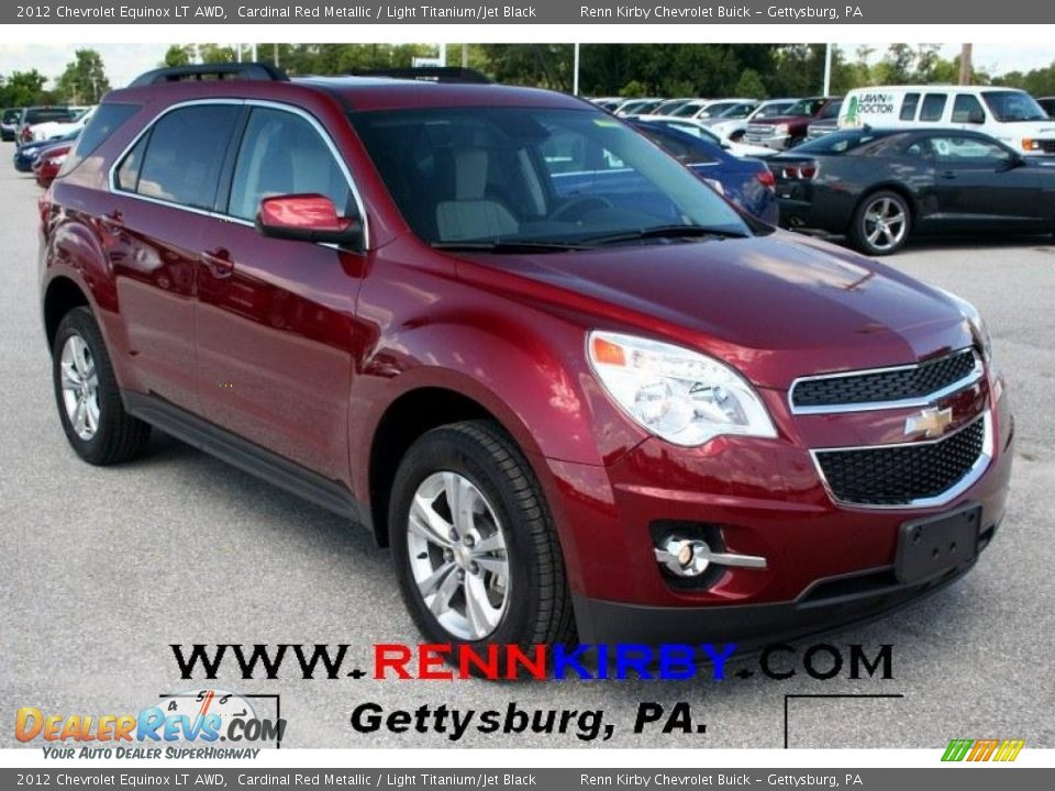 2012 Chevrolet Equinox LT AWD Cardinal Red Metallic / Light Titanium/Jet Black Photo #1