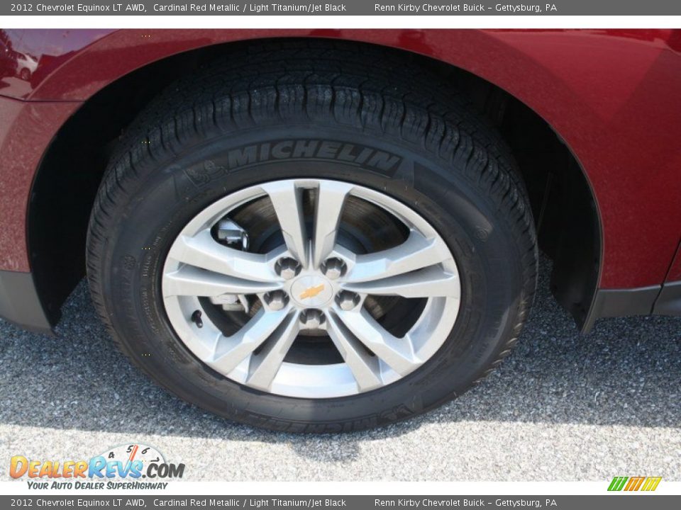 2012 Chevrolet Equinox LT AWD Cardinal Red Metallic / Light Titanium/Jet Black Photo #4