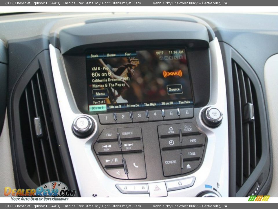 2012 Chevrolet Equinox LT AWD Cardinal Red Metallic / Light Titanium/Jet Black Photo #8
