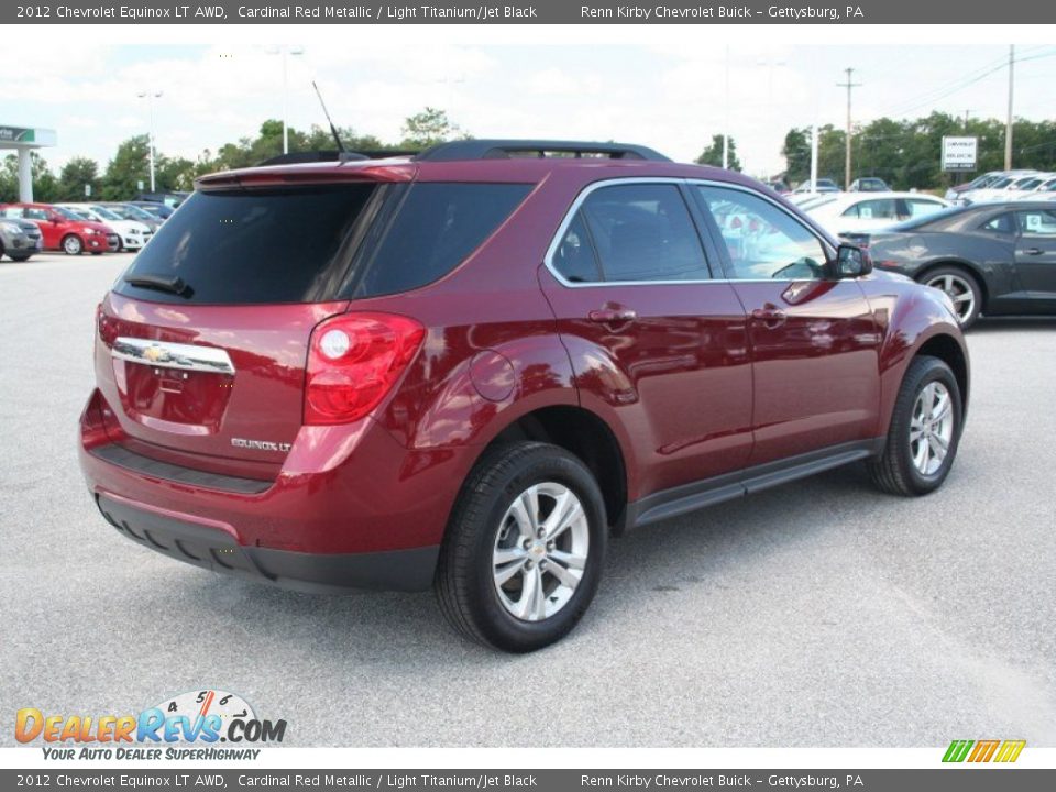 2012 Chevrolet Equinox LT AWD Cardinal Red Metallic / Light Titanium/Jet Black Photo #11