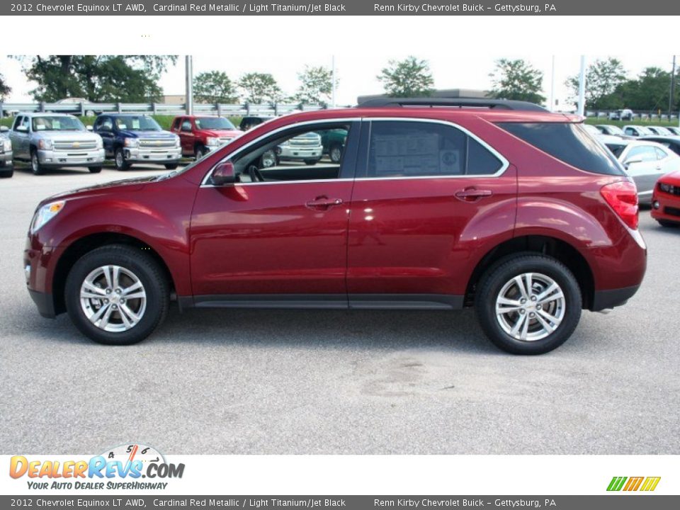 2012 Chevrolet Equinox LT AWD Cardinal Red Metallic / Light Titanium/Jet Black Photo #12