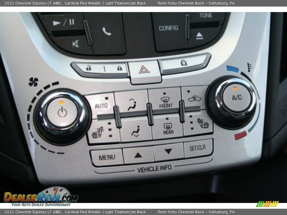 2012 Chevrolet Equinox LT AWD Cardinal Red Metallic / Light Titanium/Jet Black Photo #22