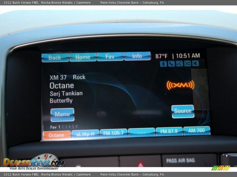 2012 Buick Verano FWD Mocha Bronze Metallic / Cashmere Photo #23