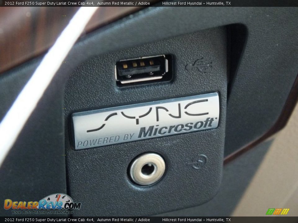 2012 Ford F250 Super Duty Lariat Crew Cab 4x4 Autumn Red Metallic / Adobe Photo #18
