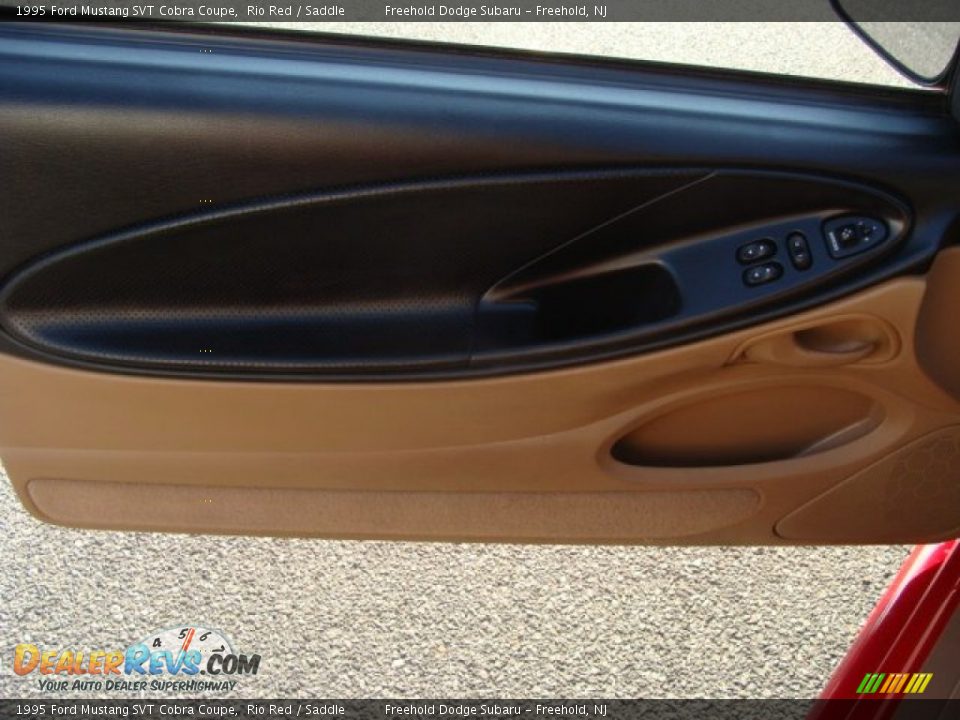 1995 Ford Mustang SVT Cobra Coupe Rio Red / Saddle Photo #7
