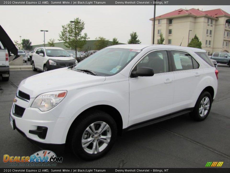2010 Chevrolet Equinox LS AWD Summit White / Jet Black/Light Titanium Photo #3