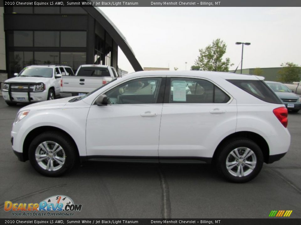 2010 Chevrolet Equinox LS AWD Summit White / Jet Black/Light Titanium Photo #4