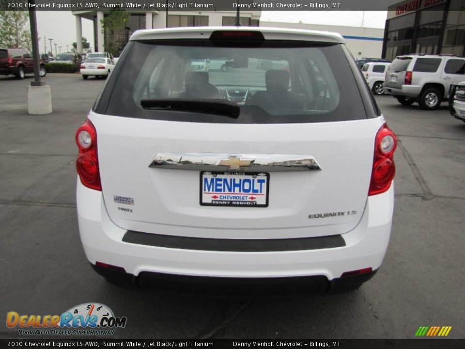 2010 Chevrolet Equinox LS AWD Summit White / Jet Black/Light Titanium Photo #6