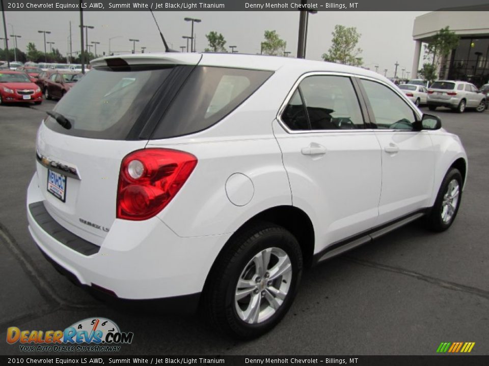 2010 Chevrolet Equinox LS AWD Summit White / Jet Black/Light Titanium Photo #7