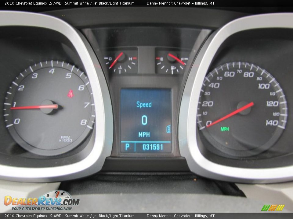 2010 Chevrolet Equinox LS AWD Summit White / Jet Black/Light Titanium Photo #10